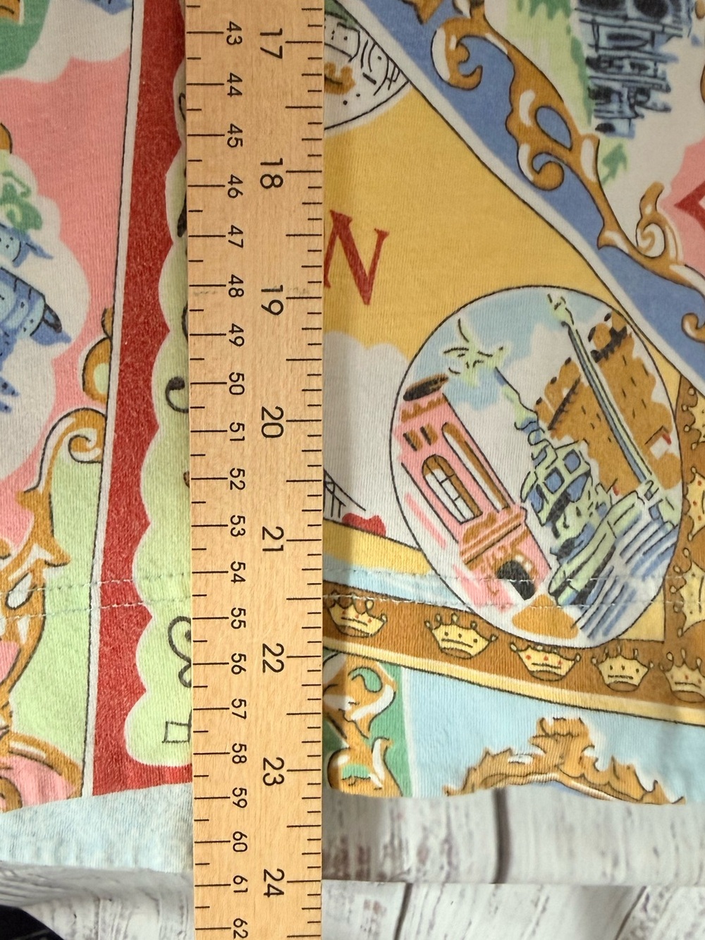 Nick & Nora Light Blue Travel-Print Pajama Pants Vintage Y2K - Picture 12 of 14